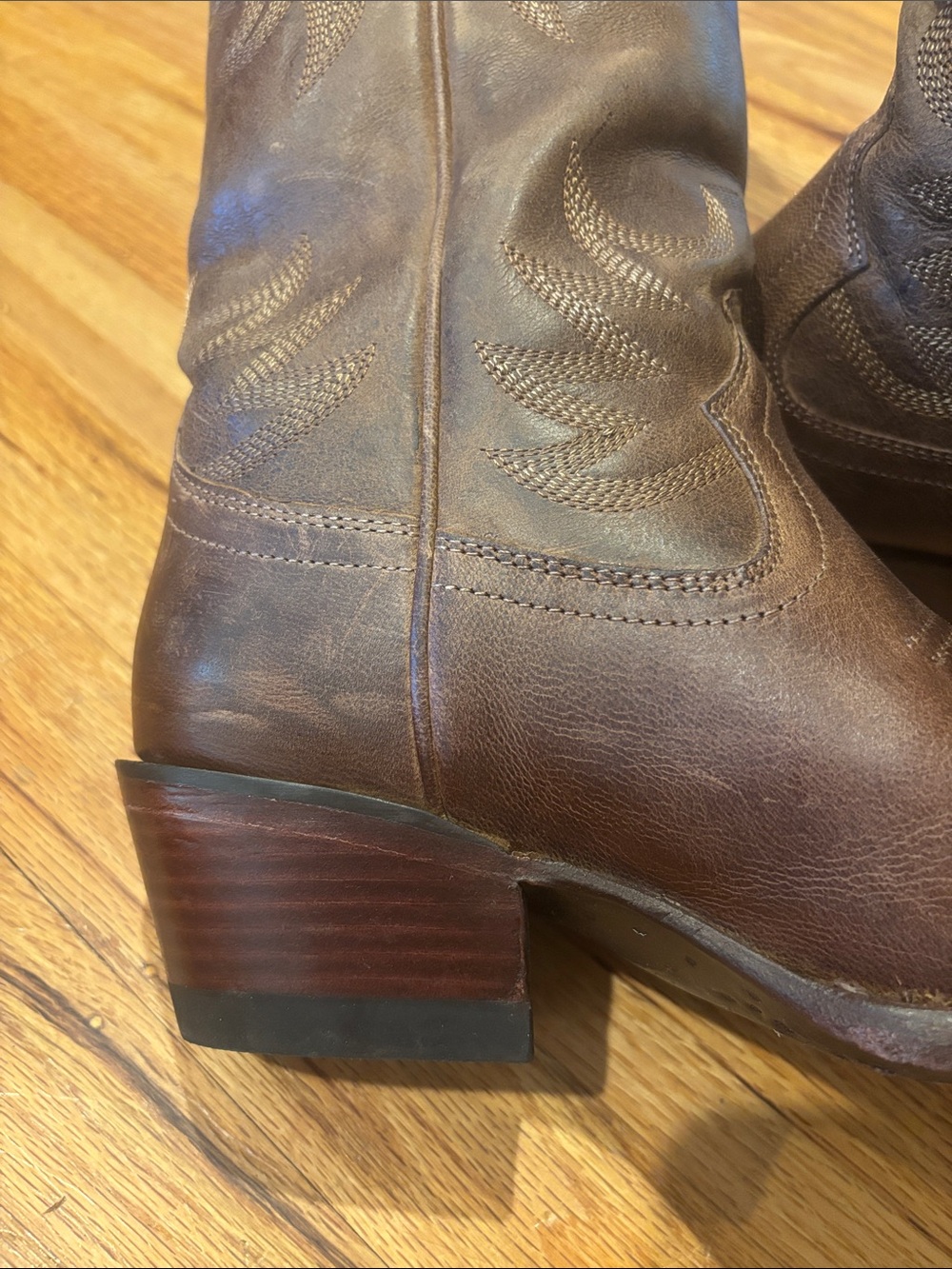 Tecovas The Annie Cafe Goat Leather Western Cowgirl Boots - Picture 12 of 16